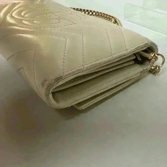 Authentic GUCCI MARMOT WALLET-CROSSBODY MINI BAG IVORY - Picture 10 of 16